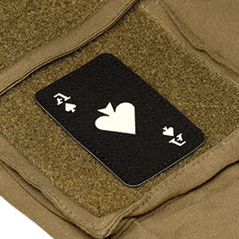 Kleinbild 1 M-Tech Cordura Lasercut Patch Ace of Spades black nachleuchtend