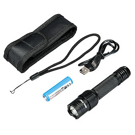 Kleinbild 3 MIL-TEC Stablampe Tactical aufladbar 450 Lumen