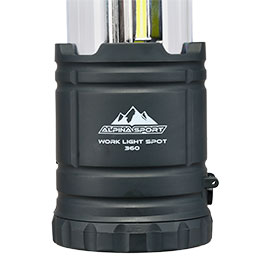 Kleinbild 8 Alpina Sport Work Light Spot 360 LED Universal Arbeits- und Campingleuchte 240 Lumen schwarz