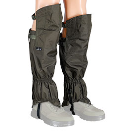 Produktbild zu MFH Gamaschen extralang Overknee mit Rei�verschluss oliv ...