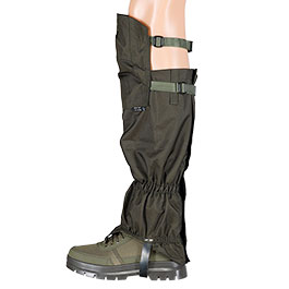 Kleinbild 6 MFH Gamaschen extralang Overknee mit Rei�verschluss oliv