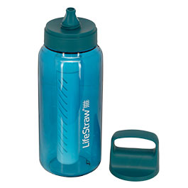 Kleinbild 1 LifeStraw Go Trinkflasche mit Wasserfilter 1 Liter t�rkis