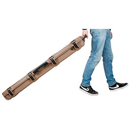 Kleinbild 11 Nuprol Large Hard Case Waffenkoffer / Trolley 139 x 39,5 x 16 cm Waben-Schaumstoff tan - Velcro Edition