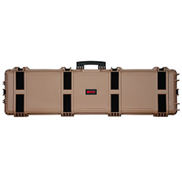 Kleinbild 2 Nuprol Large Hard Case Waffenkoffer / Trolley 139 x 39,5 x 16 cm Waben-Schaumstoff tan - Velcro Edition
