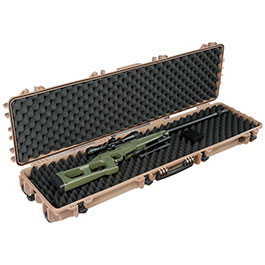 Kleinbild 4 Nuprol Large Hard Case Waffenkoffer / Trolley 139 x 39,5 x 16 cm Waben-Schaumstoff tan - Velcro Edition