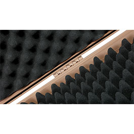 Kleinbild 6 Nuprol Large Hard Case Waffenkoffer / Trolley 139 x 39,5 x 16 cm Waben-Schaumstoff tan - Velcro Edition