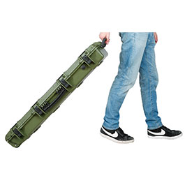 Kleinbild 11 Nuprol Large Hard Case Waffenkoffer / Trolley 139 x 39,5 x 16 cm Waben-Schaumstoff oliv - Velcro Edition