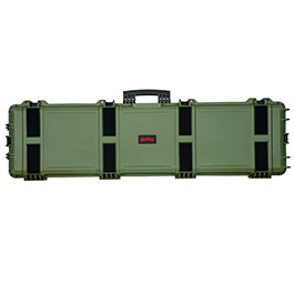 Kleinbild 2 Nuprol Large Hard Case Waffenkoffer / Trolley 139 x 39,5 x 16 cm Waben-Schaumstoff oliv - Velcro Edition