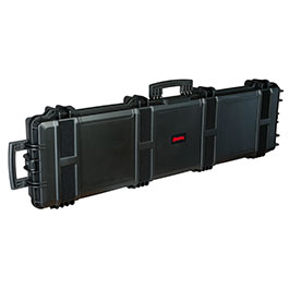Kleinbild 1 Nuprol Large Hard Case Waffenkoffer / Trolley 139 x 39,5 x 16 cm Waben-Schaumstoff schwarz - Velcro Edition