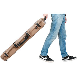 Kleinbild 11 Nuprol Large Hard Case Waffenkoffer / Trolley 109 x 39,5 x 16 cm Waben-Schaumstoff tan - Velcro Edition