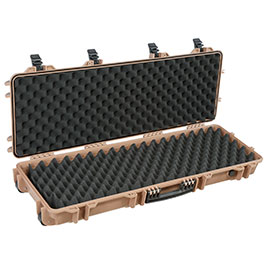 Kleinbild 5 Nuprol Large Hard Case Waffenkoffer / Trolley 109 x 39,5 x 16 cm Waben-Schaumstoff tan - Velcro Edition
