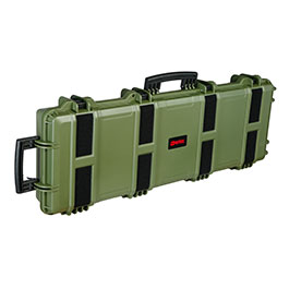 Kleinbild 1 Nuprol Large Hard Case Waffenkoffer / Trolley 109 x 39,5 x 16 cm Waben-Schaumstoff oliv - Velcro Edition