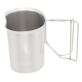 Kleinbild 3 MFH US Feldflaschenbecher mit Klappgriffen 0,5 L Edelstahl