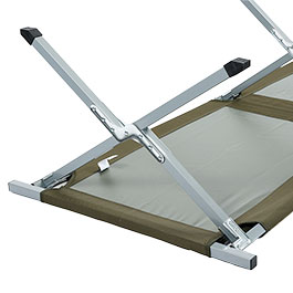 Kleinbild 5 Mil-Tec Feldbett US Typ Stahl 190 x 65 cm mit Tasche oliv
