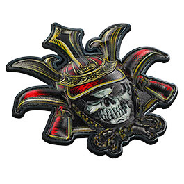 Kleinbild 3 101INC Skull Patch Samurai mit Klettr�ckseite