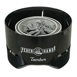 Kleinbild 4 Feuerhand Tischgrill Tamber inkl. 140 g Kohle-Starterpack schwarz