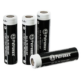 Kleinbild 1 Petromax wiederaufladbare Lithium-Ionen-Akkus 18650 3,6 V 3450 mAh 4er Pack