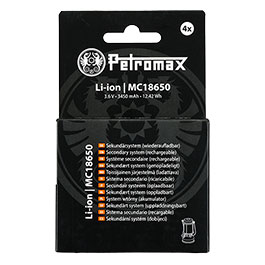 Kleinbild 3 Petromax wiederaufladbare Lithium-Ionen-Akkus 18650 3,6 V 3450 mAh 4er Pack