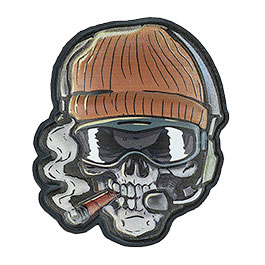 Produktbild zu 101INC 3D UVSkull Patch Totenkopf-Krieger mit Beanie Klettr� ...