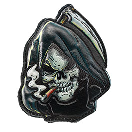 Kleinbild 1 101INC 3D UV Skull Patch  Grim Reaper mit Klettr�ckseite