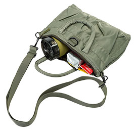 Kleinbild 3 Mil-Tec kleine Flieger-Helmtasche mit Tragegurt im Military Style oliv
