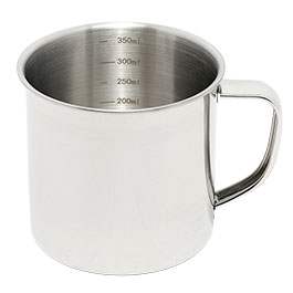 Produktbild zu Convar Feldk�che Tasse mit Skala Edelstahl 350 ml ...