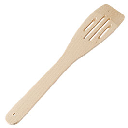 Kleinbild 1 MFH Pfannenwender aus Buchenholz geschlitzt 28 cm
