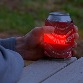 Nite Ize Flaschen Wrap SlapLit rot mit LED-Beleuchtung