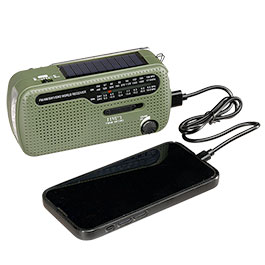 Kleinbild 4 FOSCO mulitfunktionaes Notfallradio, Solar Batterien Handkurbel