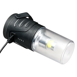 Kleinbild 3 Mil-Tec Wiederaufladbare LED-Laterne mit Spot Licht