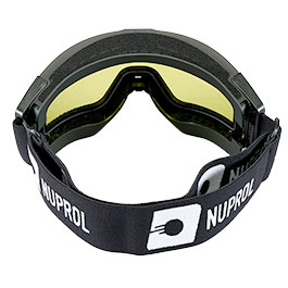 Kleinbild 2 Nuprol Battle Visor Dual Lens Eye Protection Airsoft Helmbrille / Schutzbrille schwarz / gelb