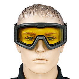 Kleinbild 5 Nuprol Battle Visor Dual Lens Eye Protection Airsoft Helmbrille / Schutzbrille schwarz / gelb