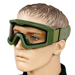 Kleinbild 4 Nuprol Battle Visor Dual Lens Eye Protection Airsoft Helmbrille / Schutzbrille oliv / klar