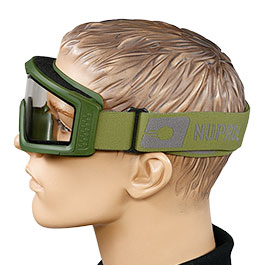 Kleinbild 6 Nuprol Battle Visor Dual Lens Eye Protection Airsoft Helmbrille / Schutzbrille oliv / klar