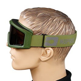 Kleinbild 6 Nuprol Battle Visor Dual Lens Eye Protection Airsoft Helmbrille / Schutzbrille oliv / rauch