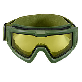 Kleinbild 1 Nuprol Battle Visor Dual Lens Eye Protection Airsoft Helmbrille / Schutzbrille oliv / gelb