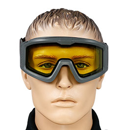 Kleinbild 5 Nuprol Battle Visor Dual Lens Eye Protection Airsoft Helmbrille / Schutzbrille grau / gelb