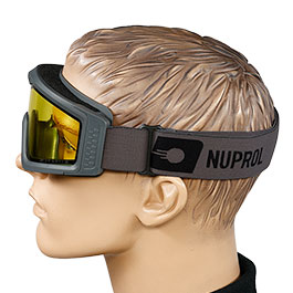 Kleinbild 6 Nuprol Battle Visor Dual Lens Eye Protection Airsoft Helmbrille / Schutzbrille grau / gelb