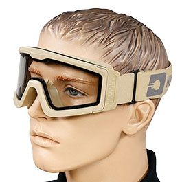 Kleinbild 4 Nuprol Battle Visor Dual Lens Eye Protection Airsoft Helmbrille / Schutzbrille tan / klar