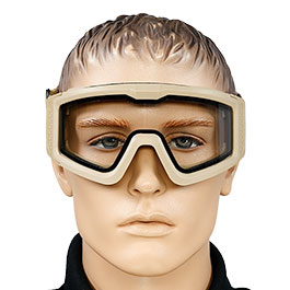 Kleinbild 5 Nuprol Battle Visor Dual Lens Eye Protection Airsoft Helmbrille / Schutzbrille tan / klar