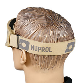 Kleinbild 8 Nuprol Battle Visor Dual Lens Eye Protection Airsoft Helmbrille / Schutzbrille tan / gelb