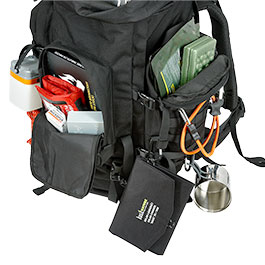 Kleinbild 11 Highlander Rucksack Pinnacle 70 Liter Molle mit abnehmbaren Seitentaschen schwarz