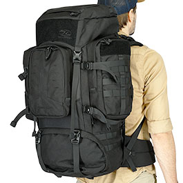 Kleinbild 8 Highlander Rucksack Pinnacle 90 Liter Molle mit abnehmbaren Seitentaschen schwarz