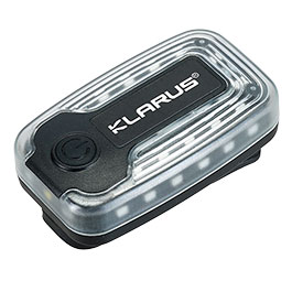 Kleinbild 1 Klarus universelle Clip-Warnleuchte WL6 LED mit 7 Leuchtmodi inkl. 550 mAh-Li-Io-Akku und USB-C-Kabel