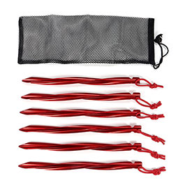 Produktbild zu Basic Nature ZeltheringeY-Stake Spiralrot 6 St�ck ...