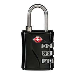 Produktbild zu TSA Gep�ckschloss  B�gelschloss 3-stellig schwarz ...