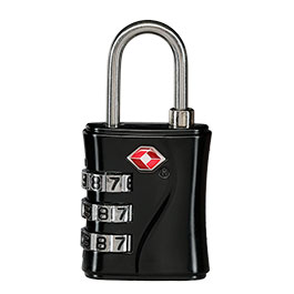 Kleinbild 1 TSA Gep�ckschloss  B�gelschloss 3-stellig schwarz