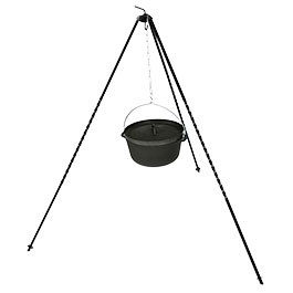 Produktbild zu MFH ungarisches Dreibein mit Kette und Haken ca. 1,20 m h�he ...