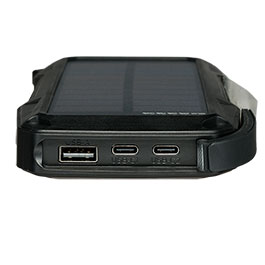 Kleinbild 3 Basic Nature Solar Powerbank 10 PD 10000 mAh mit LED-Display inkl. Ladekabel schwarz