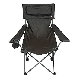 Kleinbild 2 Fox Outdoor Klappstuhl Deluxe mit R�cken- und Armlehne inkl. Getr�nkehalter schwarz
